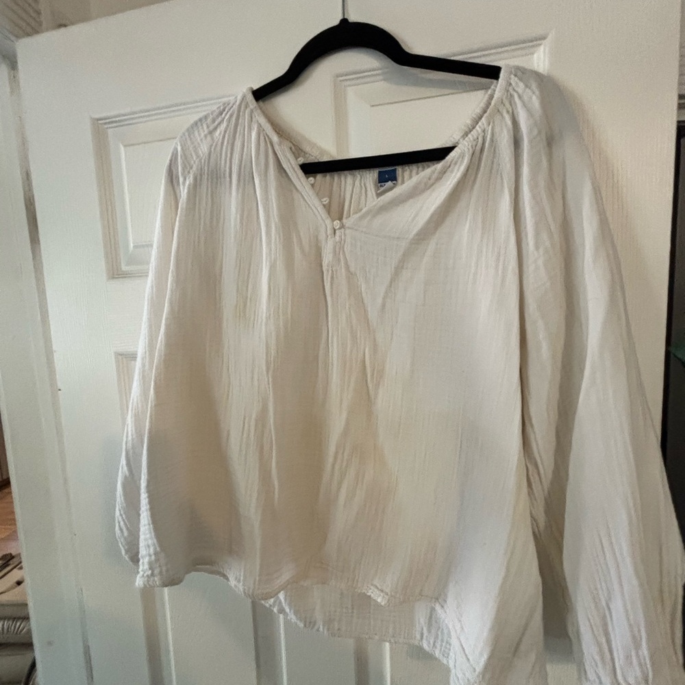 Old Navy Women's Off-White Blouse